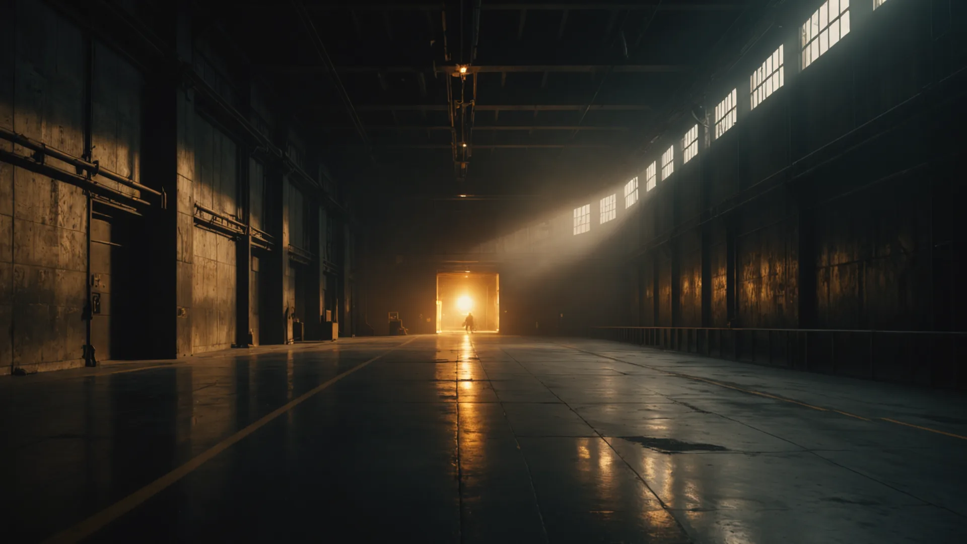 Dark arena combat scene showing the competitive environment of M10